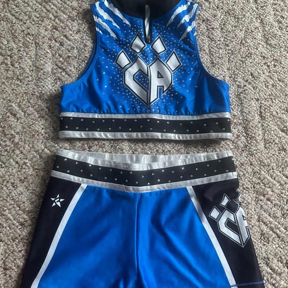Brand new Cheer athletics practice wear adult medium shorts + bra - Picture 1 of 1